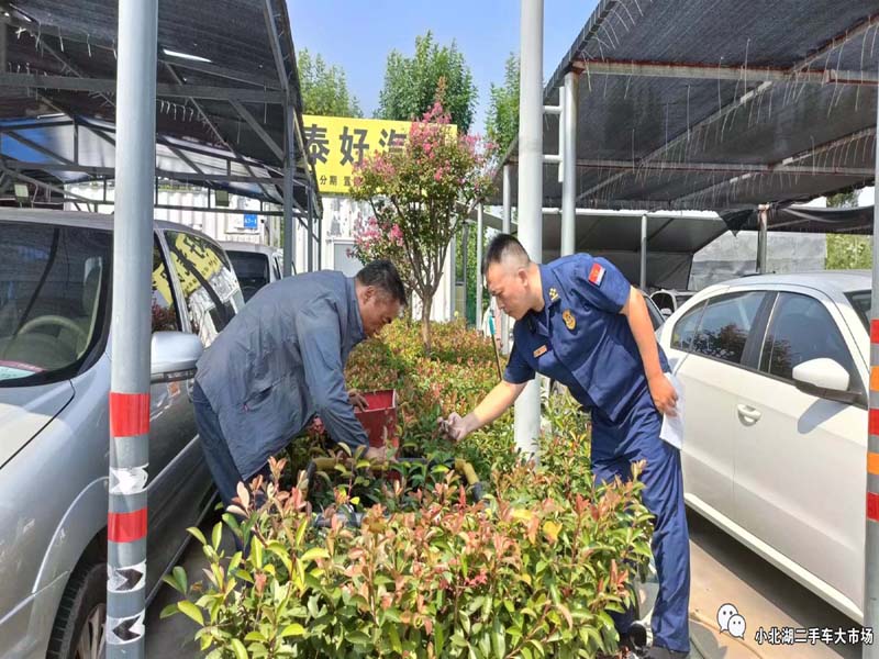 【小北湖二手車大市場】濟(jì)寧市消防市中大隊對我市場進(jìn)行消防大檢查